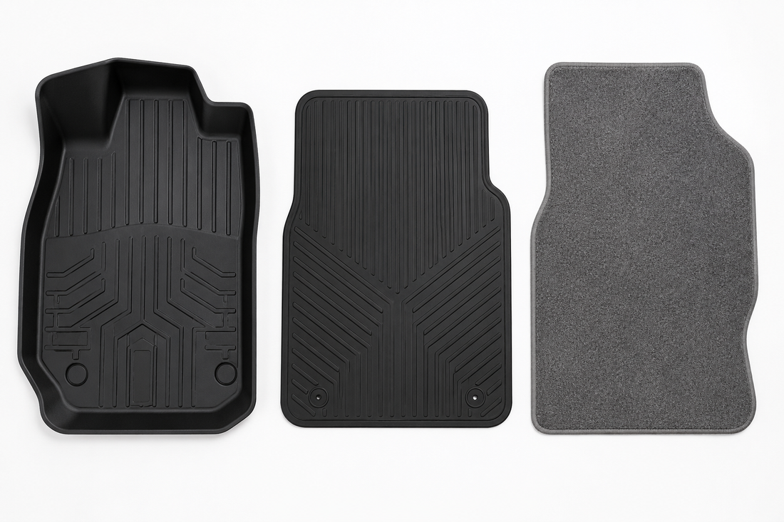 TPE vs Rubber vs Carpet Floor Mats